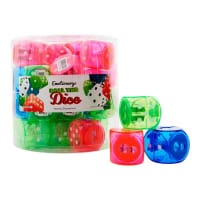 Emotionery Twin Hole Dice Sharpener Assorted Colours - Fun School Accessory
