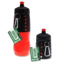 Green Line 500ml Collapsible Bottle - Red Space-Saving Eco-Friendly Design for On-the-Go Hydration - Lightweight & Portable