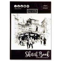 Icon A3 Hardcover Sketch Book 135gsm 64 Sheets - High-Quality Paper