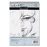 Icon A3 Spiral Sketch Pad 185gsm - 20 Sheets - Thick Artist Sketchbook