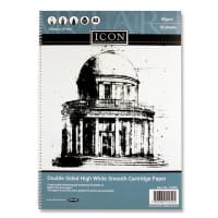 Icon A3 Spiral Sketch Pad 90gsm 30 Sheets - Lightweight For Sketching