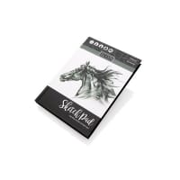 Icon A5 Hardcover Sketch Book 135gsm 64 Sheets - Black - Durable Design