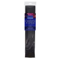 Icon Craft Crepe Paper Black - 17gsm 50cm x 2.5m for Arts, Crafts, and DIY Projects