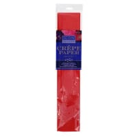 Icon Craft Crepe Paper Scarlet Red - 17gsm 50cm x 2.5m for Crafts, Gift Wrapping, and Holiday Decorations