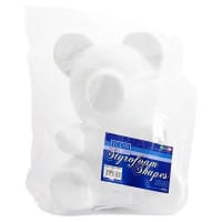 Icon Craft Styrofoam Teddy Bear - 34cm for DIY Crafts, Model Making, and Party Decor