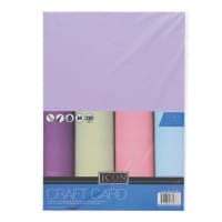 Icon Craft A4 Pastel Craft Card 220gsm Pack of 10 - For Soft Projects