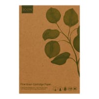 Icon Green A5 Kraft Sketch Book 110gsm 80 Pages - For Travel-Friendly Art