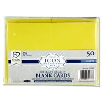 Icon Occasions C6 Cards & Envelopes 250gsm Pastel Pack of 50 - For Soft Hues