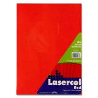 Lasercol A4 Activity Paper 80gsm 100 Sheets Red - Bold Color for Vibrant Projects