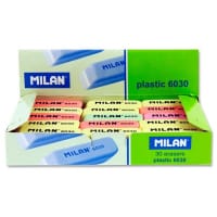 Milan 6030 Coloured Eraser - Assorted Colours - Fun and Functional