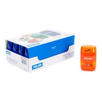 Milan Compact Twin Hole Sharpener & Eraser - Assorted Colours - Versatile and Portable