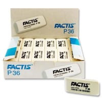 Milan Factis P36 White Eraser - High Quality for Clean Erasing