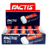 Milan Factis S20 Soft Eraser - Gentle on Paper, Effective on Pencil Marks