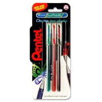 Pentel K110 Hybrid Dual Metallic Gel Pen Green Pink Red Pack of 3 - Vibrant Art Supplies