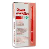 Pentel Energel 0.5mm Needle Tip Gel Pen Red - Great for Marking and Editing