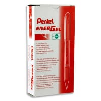 Pentel Energel 0.7mm Metal Tip Gel Pen Red - Excellent for Highlighting Important Points