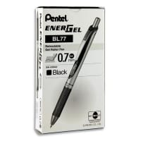 Pentel Energel Bl77 0.7mm Retractable Gel Pen Black - Convenient for Daily Use