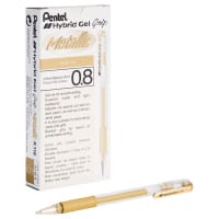 Pentel Hybrid Gel Grip Gold - Comfortable Writing Experience