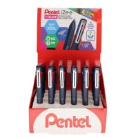 Pentel Izee 4 Colour Retractable Ballpoint Pen 1.0mm - Fun and Functional