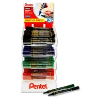 Pentel N860 Chisel Tip Permanent Marker Assorted Colours - Perfect for Crafting