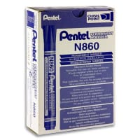 Pentel N860 Permanent Marker Chisel Point Blue - Versatile for Various Projects