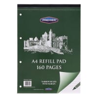Premier A4 Narrow Lined Refill Pad Top 160 Pages - Ideal for Note-Taking and Planning