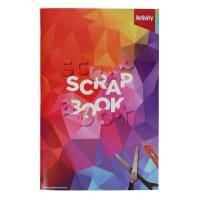 Premier Activity Scrap Book - 80 Pages, 360x240mm - Large Craft Book for Kids
