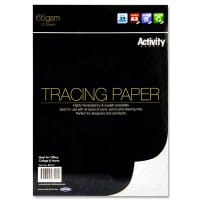Premier Activity A3 Tracing Paper Pad 65gsm 30 Sheets - Ideal for Artists and Designers