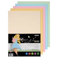 Premier Activity Sheets A4 - Pack of 50 - 160gsm - Rainbow Pastel - Colourful Craft Paper