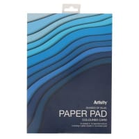 Premier Activity A4 Paper Pad Shades of Blue 180gsm 24 Sheets - Perfect for Crafting
