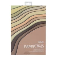 Premier Activity A4 Paper Pad Shades of Gold 180gsm 24 Sheets - Great for Elegant Designs