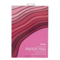 Premier Activity A4 Paper Shades of Pink Pad 180gsm 24 Sheets - Bright and Cheerful for Creative Projects