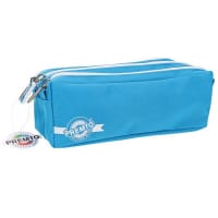 Premto 3 Pocket Pencil Case Printer Blue - Durable Design for Everyday Use