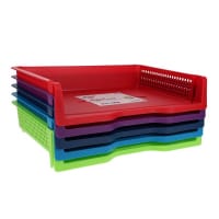Premto Landscape Paper Tray Assorted Colours - Perfect for Desk Organization