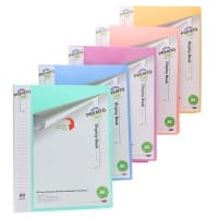 Premier A4 Pastel Display Book 60 Pockets Assorted Colours - Maximum Storage Capacity