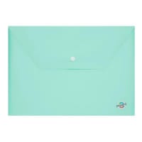 Premier A4 Pastel Button Document Wallet Mint Magic - Protect Your Important Documents
