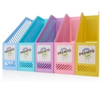 Premto Pastel Magazine Organiser - Assorted Colours - Stylish Document Holder