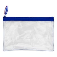 Student Solutions Transparent Pencil Case 200mm x 125mm Assorted Colours - Organize Your Essentials in Style