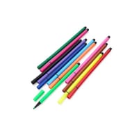 World of Colour Artistic Felt Tip Pens Box of 12 - Vibrant Drawing Markers