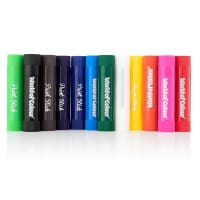 World of Colour Poster Paint Sticks Box of 12x10g - Mess-Free Painting Sticks