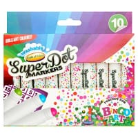 World Of Colour Pack of 10 Super Dot Bingo Markers - Bright & Easy-to-Use for Bingo Games