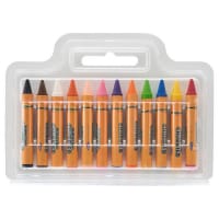 World of Colour Super Jumbo Chubbies Crayons Pack of 12 - Thick and Easy-to-Grip Crayons