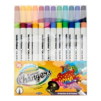 World Of Colour Washable Colour Changers Magic Markers Pack of 12 - Transform Your Art Instantly