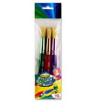 World of Colour Big Grip Brush Set Pack of 3 - Round Toddler - Perfect for Little Hands