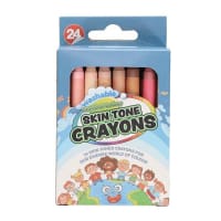 World Of Colour Skin Tone Crayons Pack of 24 - Embrace Diversity in Art