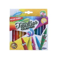 World Of Colour Mini Twisties Crayons Pack of 12 - Compact and Fun for Little Hands