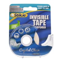 Stik-Ie 19mm x 33m Invisible Tape with Dispenser - Essential stationery for organization