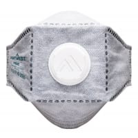 Portwest P392 EAGLE FFP3 Valved Carbon Fold Flat Respirator (Pk10) White