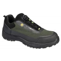 Portwest FE05 Girder Composite Low Shoe S3S ESD SR FO Black/Green 37