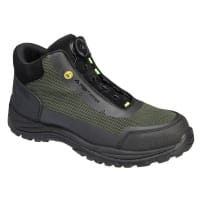 Portwest FE04 Girder Composite Mid Boot S3S ESD SR FO Black/Green 40
